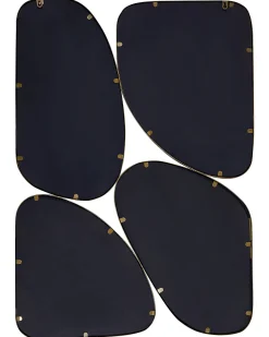 New Beliani Specchio DIANCEY 70 cm 100 cm Metallo Oro