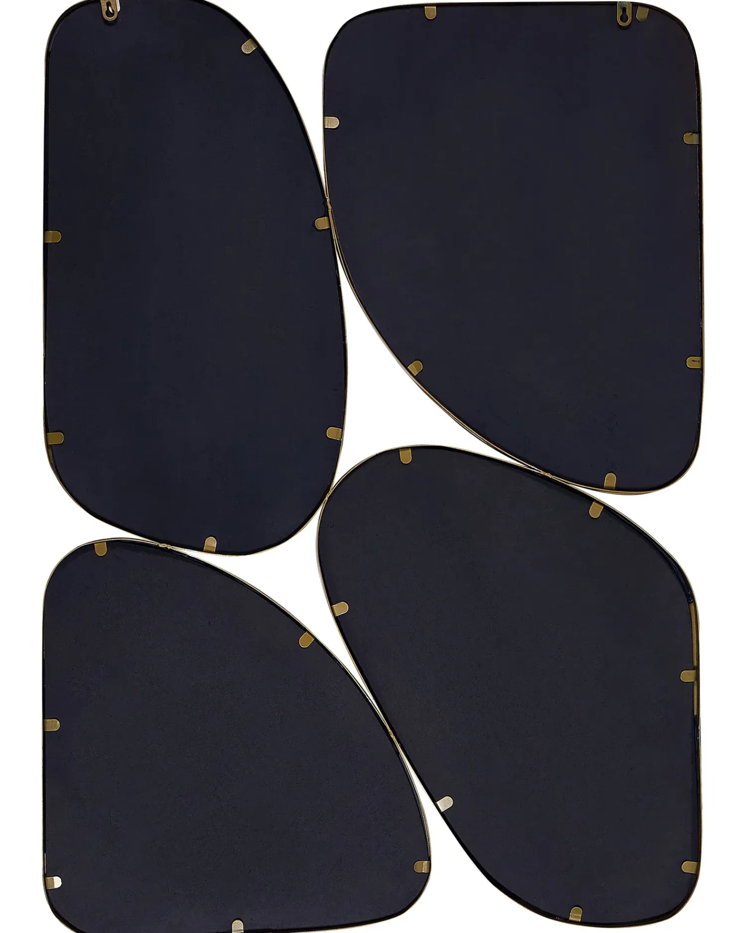 New Beliani Specchio DIANCEY 70 cm 100 cm Metallo Oro