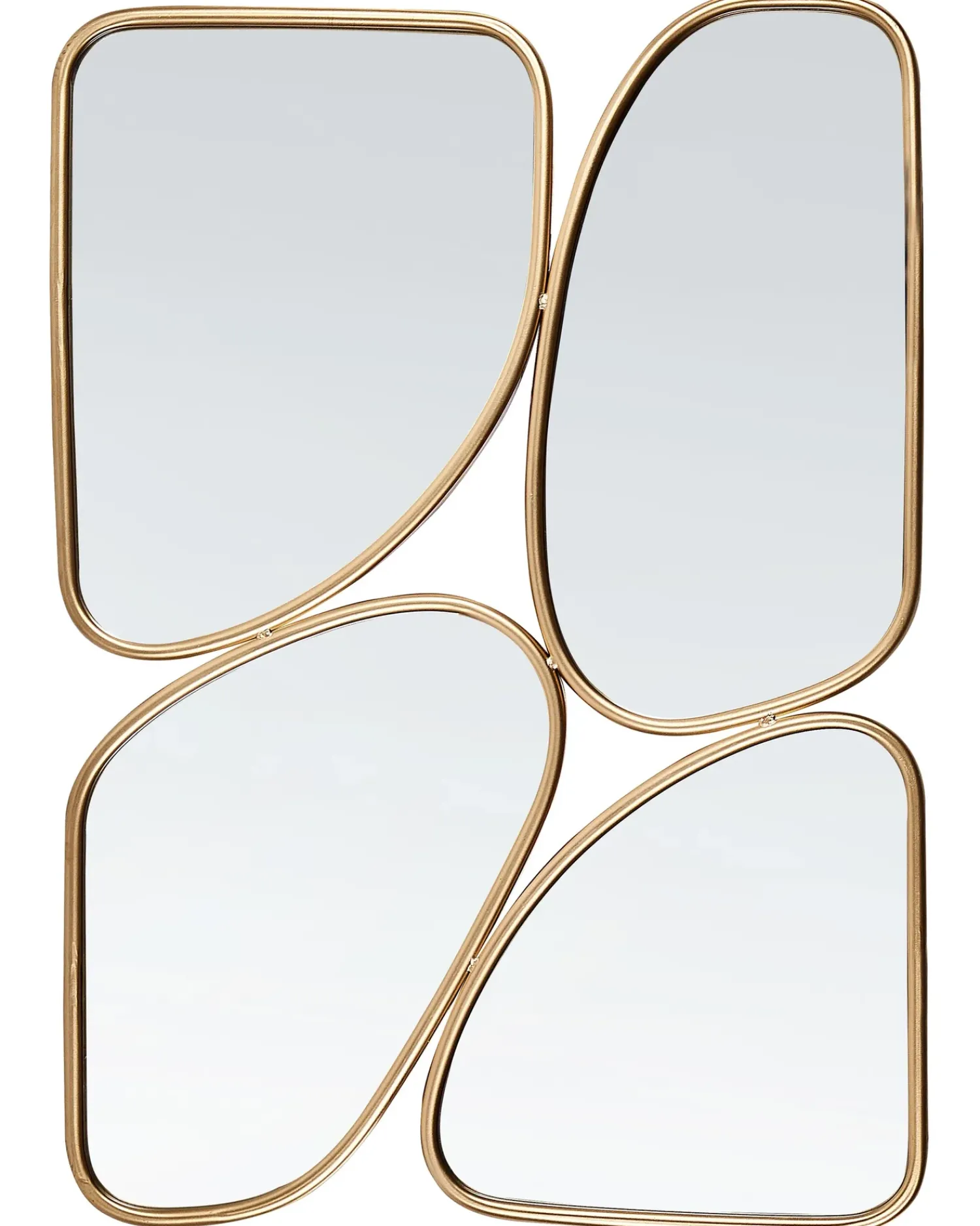 New Beliani Specchio DIANCEY 70 cm 100 cm Metallo Oro