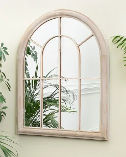Clearance Beliani Specchio EMBRY 69 cm 88 cm Metallo Beige