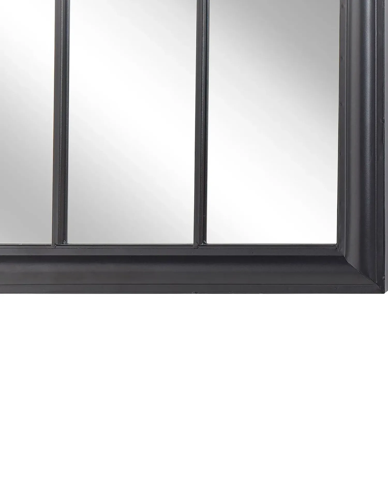 Beliani Specchio EMBRY 69 cm 89 cm Metallo Nero