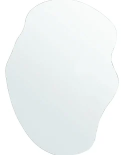 Outlet Beliani Specchio FALAISE 50 cm 70 cm Argento