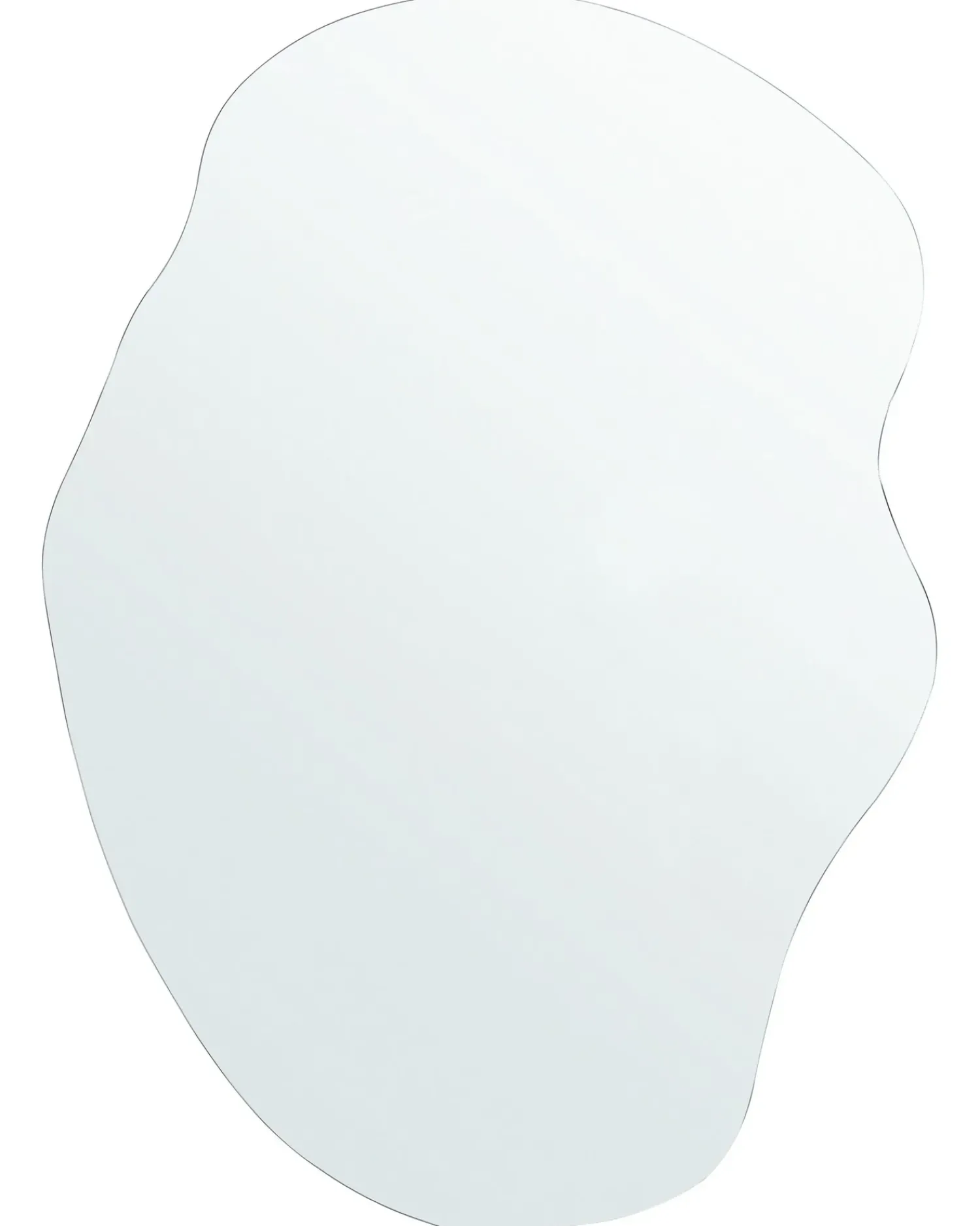 Outlet Beliani Specchio FALAISE 50 cm 70 cm Argento