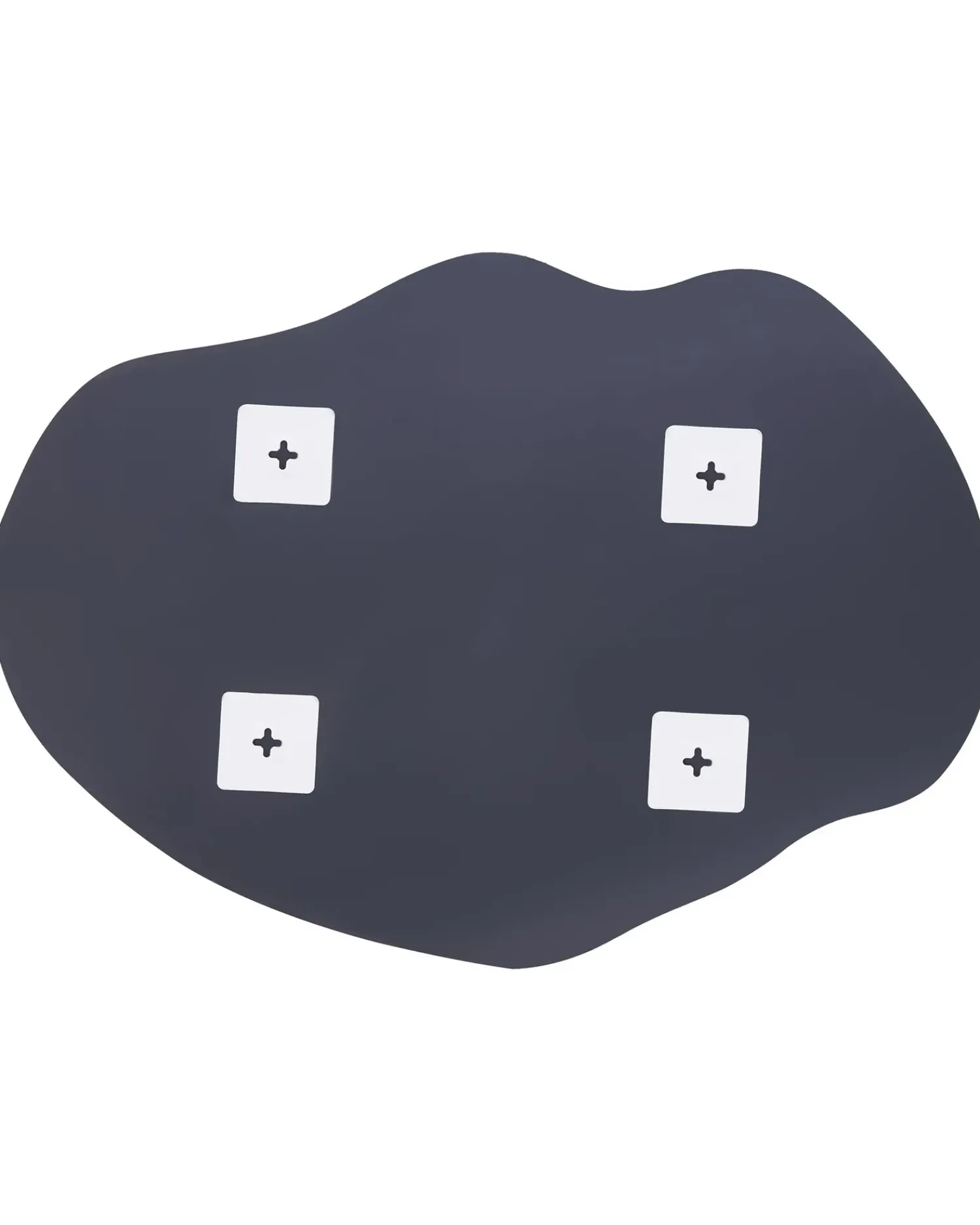 Outlet Beliani Specchio FALAISE 50 cm 70 cm Argento