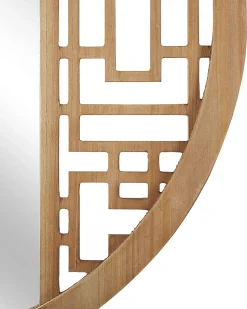 Outlet Beliani Specchio FIRMINY 60 cm 60 cm Legno di abete chiaro Marrone