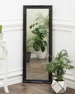 Beliani Specchio FOUGERES 50 cm 130 cm Nero