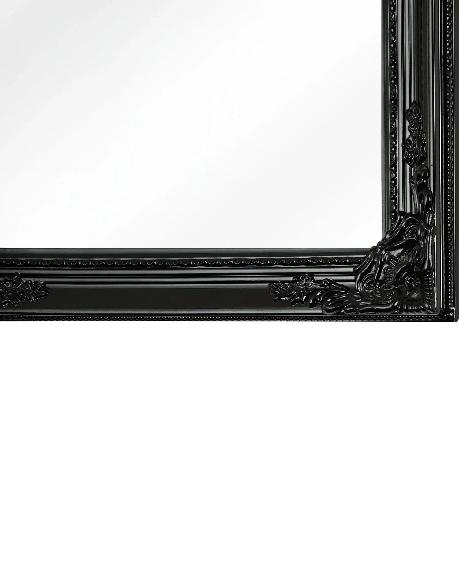 Beliani Specchio FOUGERES 50 cm 130 cm Nero