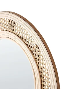 Beliani Specchio FRANEY 50 cm 120 cm Rattan Naturale