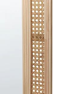 Beliani Specchio FRANEY 50 cm 120 cm Rattan Naturale