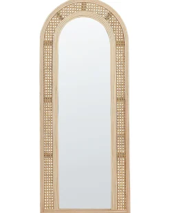 Beliani Specchio FRANEY 50 cm 120 cm Rattan Naturale