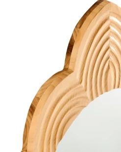 Hot Beliani Specchio FRESVILLE 62 cm 100 cm Legno di pino chiaro Marrone
