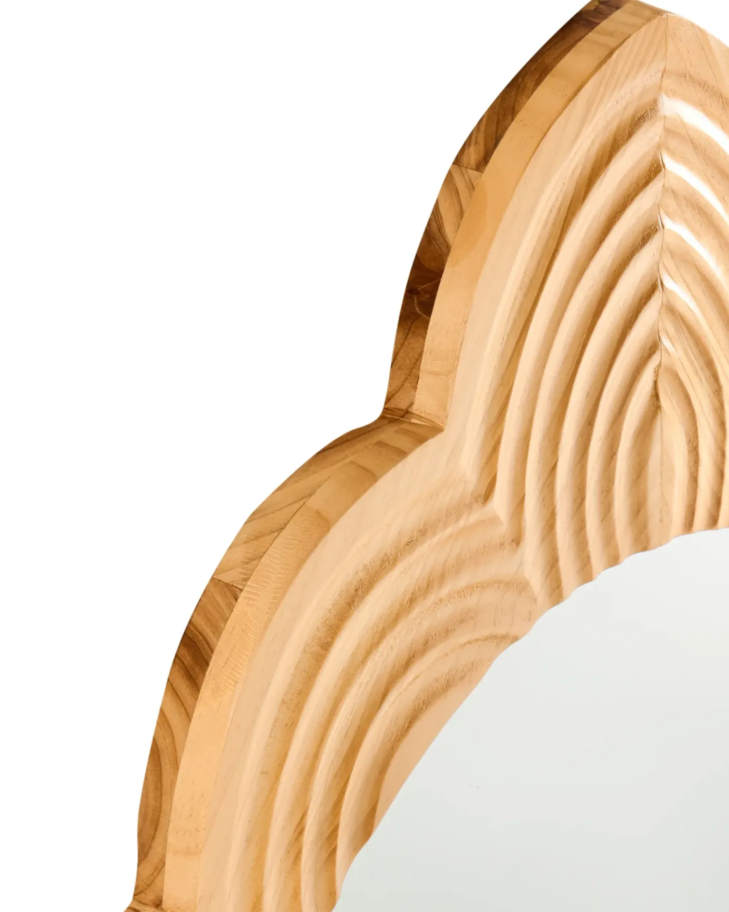 Hot Beliani Specchio FRESVILLE 62 cm 100 cm Legno di pino chiaro Marrone