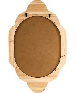 Hot Beliani Specchio FRESVILLE 62 cm 100 cm Legno di pino chiaro Marrone