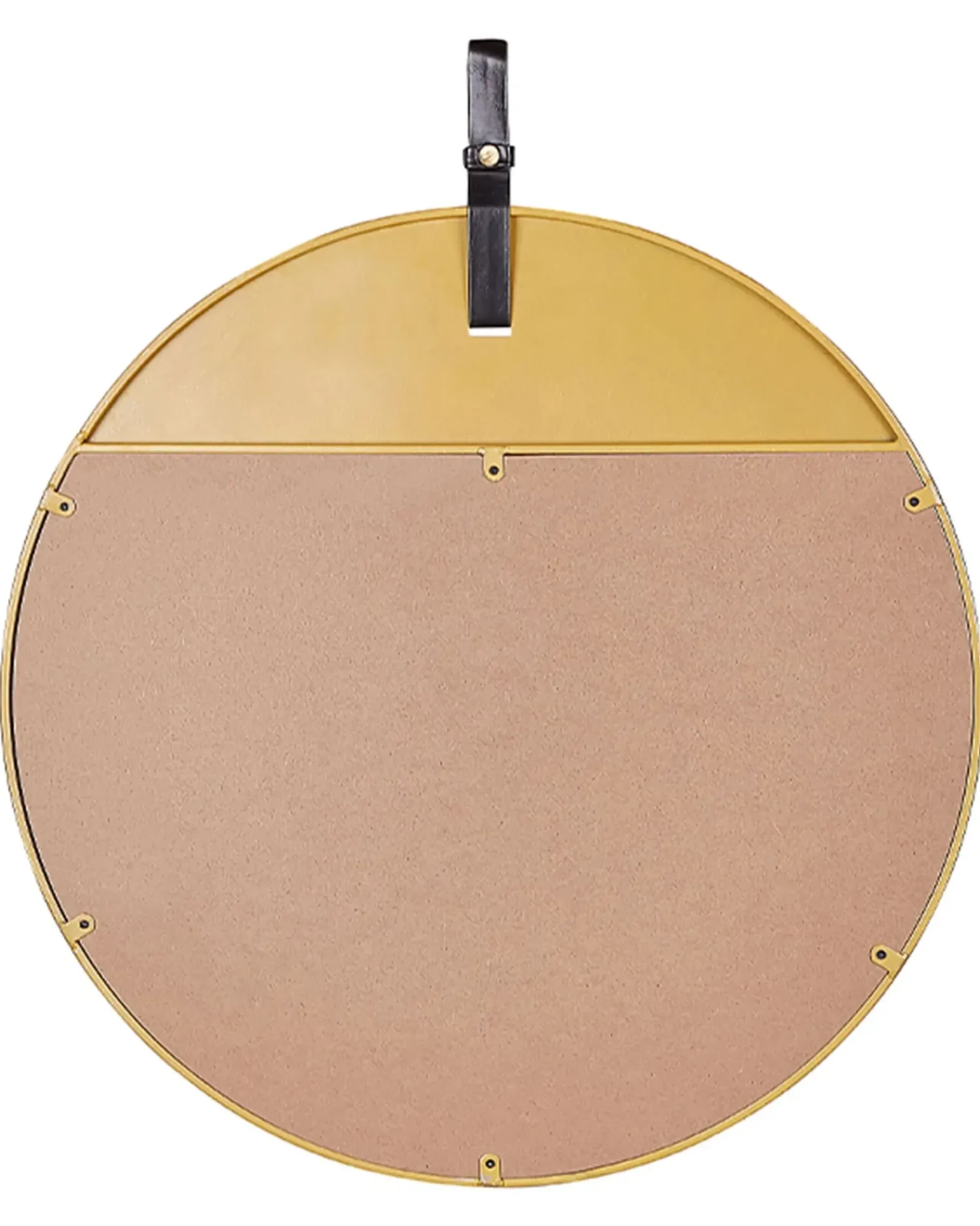 Sale Beliani Specchio GURS 60 cm 60 cm Metallo Oro Oro Marrone