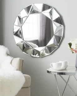 Sale Beliani Specchio HABAY 70 cm 70 cm Argento