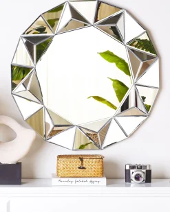 Sale Beliani Specchio HABAY 70 cm 70 cm Argento