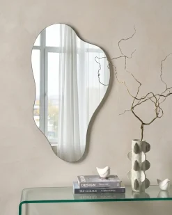 Hot Beliani Specchio HERRY 46 cm 76 cm Argento
