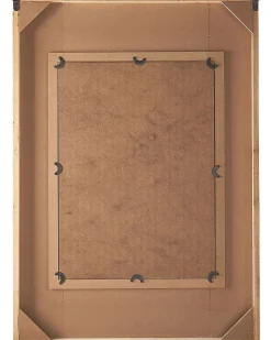 Clearance Beliani Specchio HIZOTE 63 cm 90 cm Legno di abete Marrone Blu Marrone Multicolore