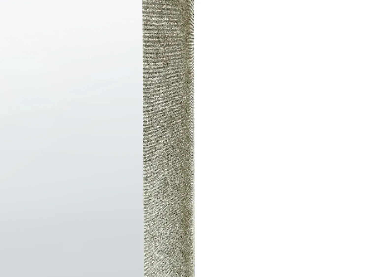 Best Beliani Specchio HURIEL 60 cm 90 cm Velluto oliva Verde