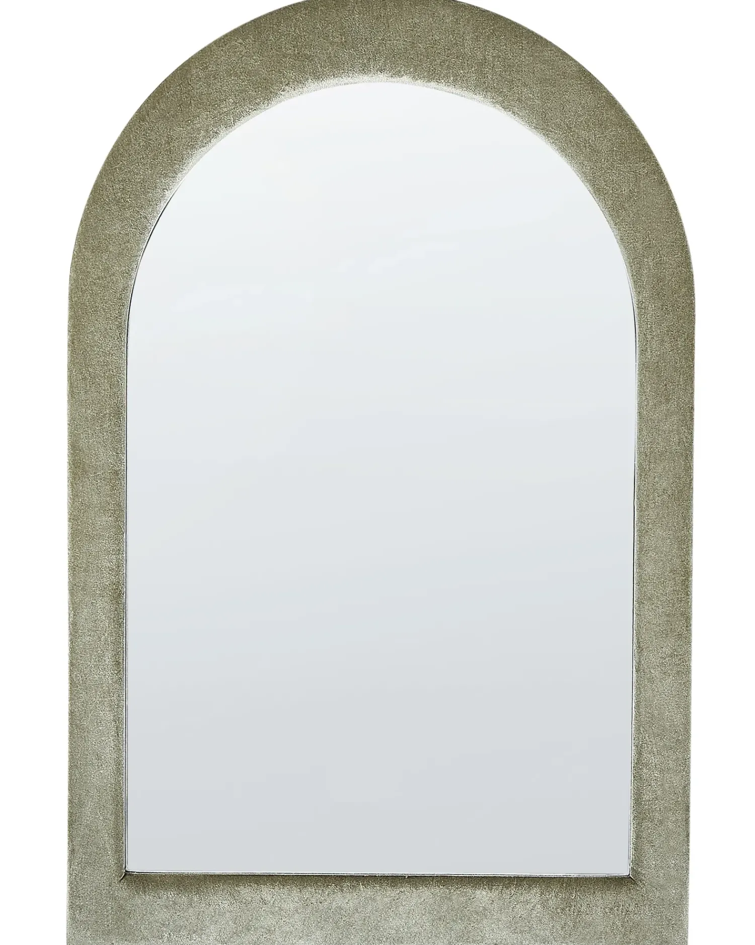 Best Beliani Specchio HURIEL 60 cm 90 cm Velluto oliva Verde