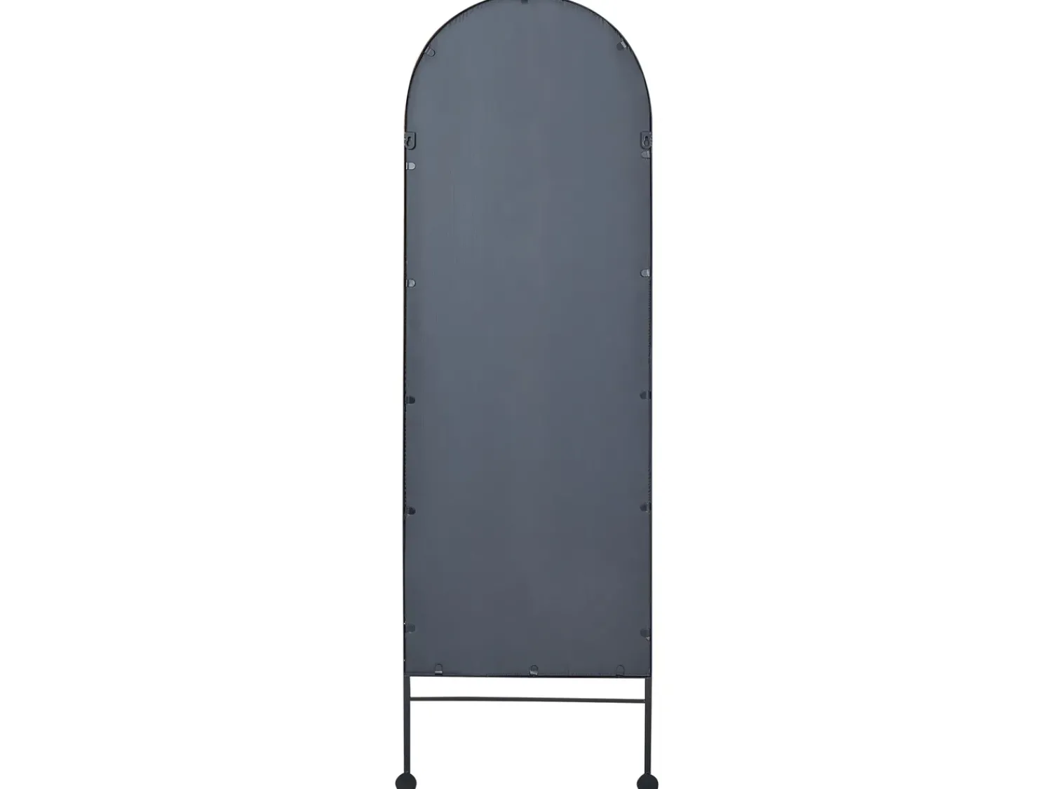Beliani Specchio JARNAGES 45 cm 145 cm Metallo Nero