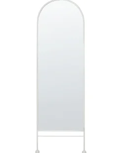 New Beliani Specchio JARNAGES 45 cm 145 cm Metallo Bianco