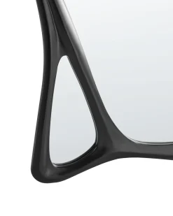 Outlet Beliani Specchio LANESTER 70 cm 100 cm Nero