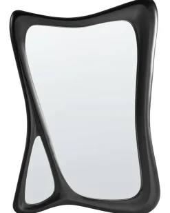 Outlet Beliani Specchio LANESTER 70 cm 100 cm Nero