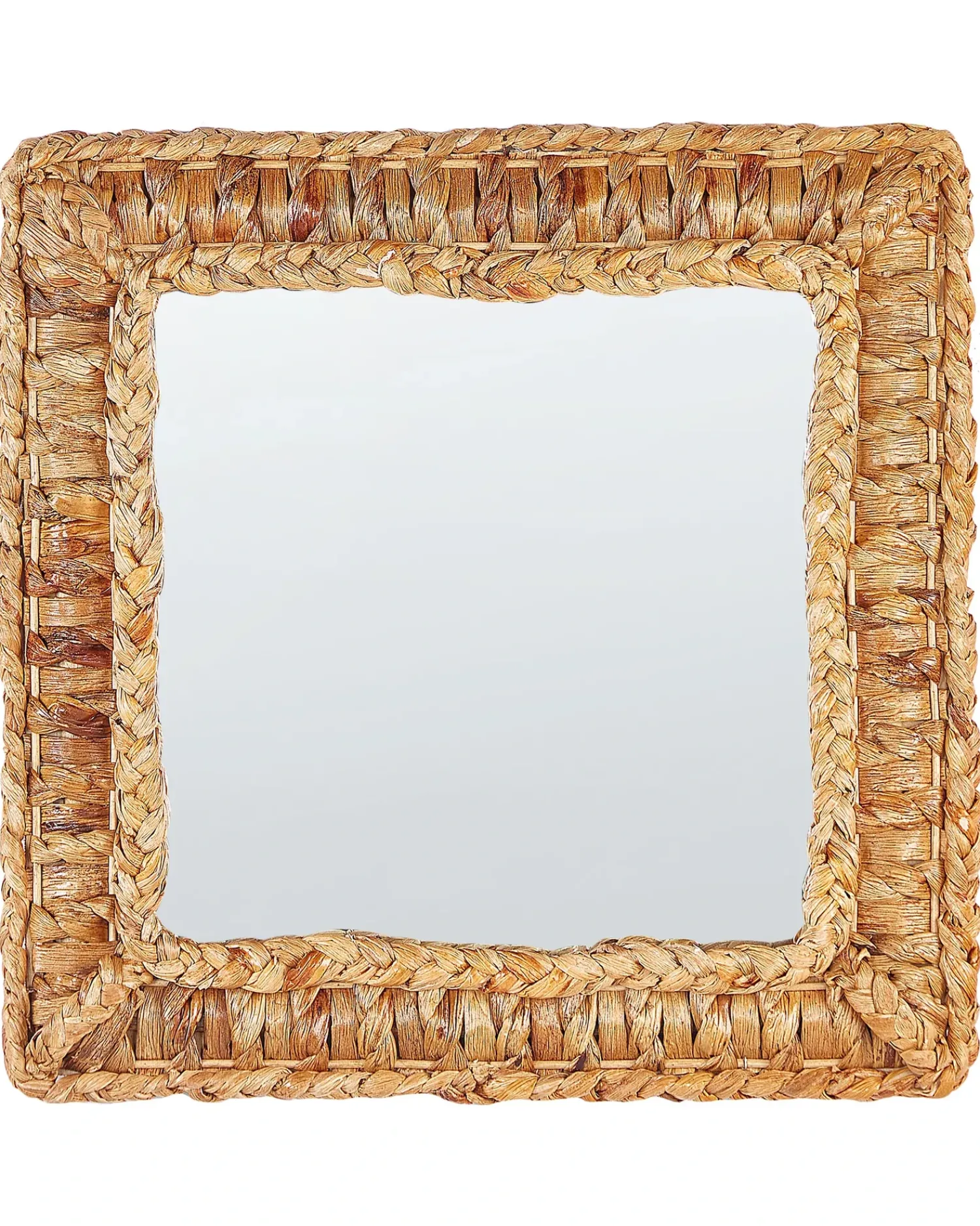 Sale Beliani Specchio LANGLI 52 cm 52 cm Vimini Naturale Beige Naturale