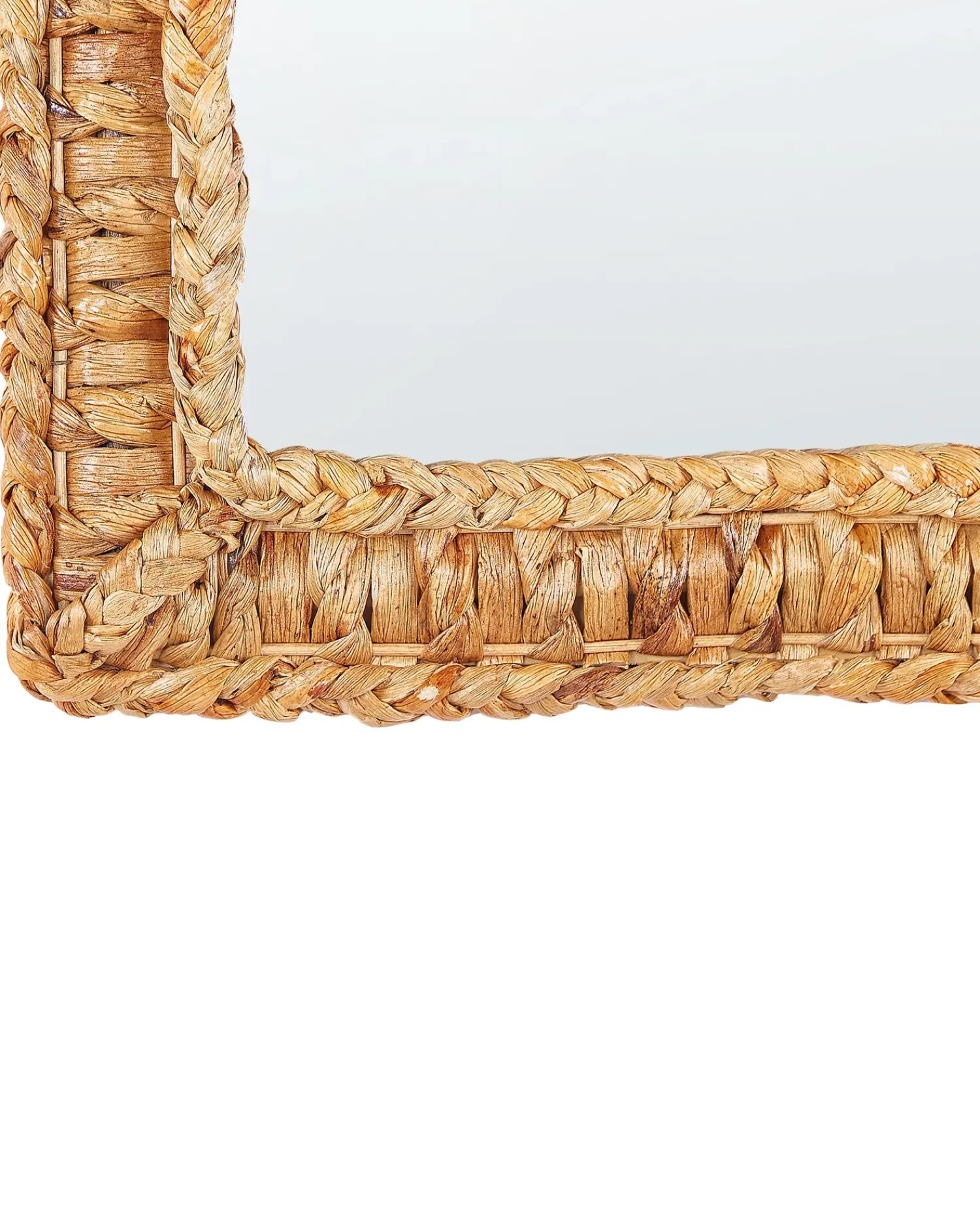 Sale Beliani Specchio LANGLI 52 cm 52 cm Vimini Naturale Beige Naturale