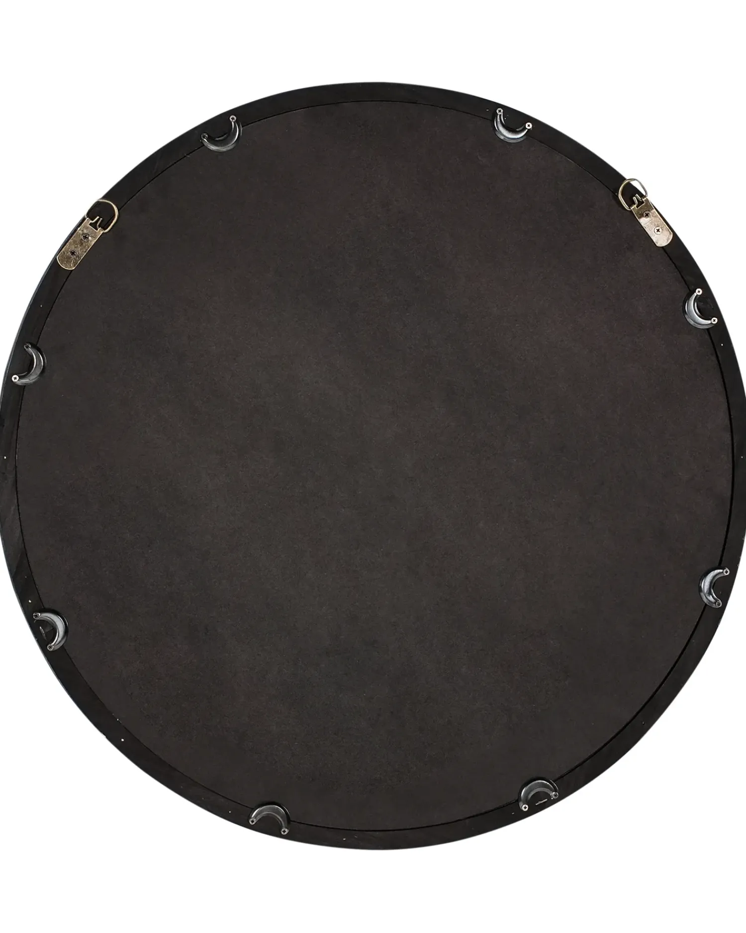 Best Beliani Specchio LANGON 60 cm 60 cm Legno di pino scuro Marrone