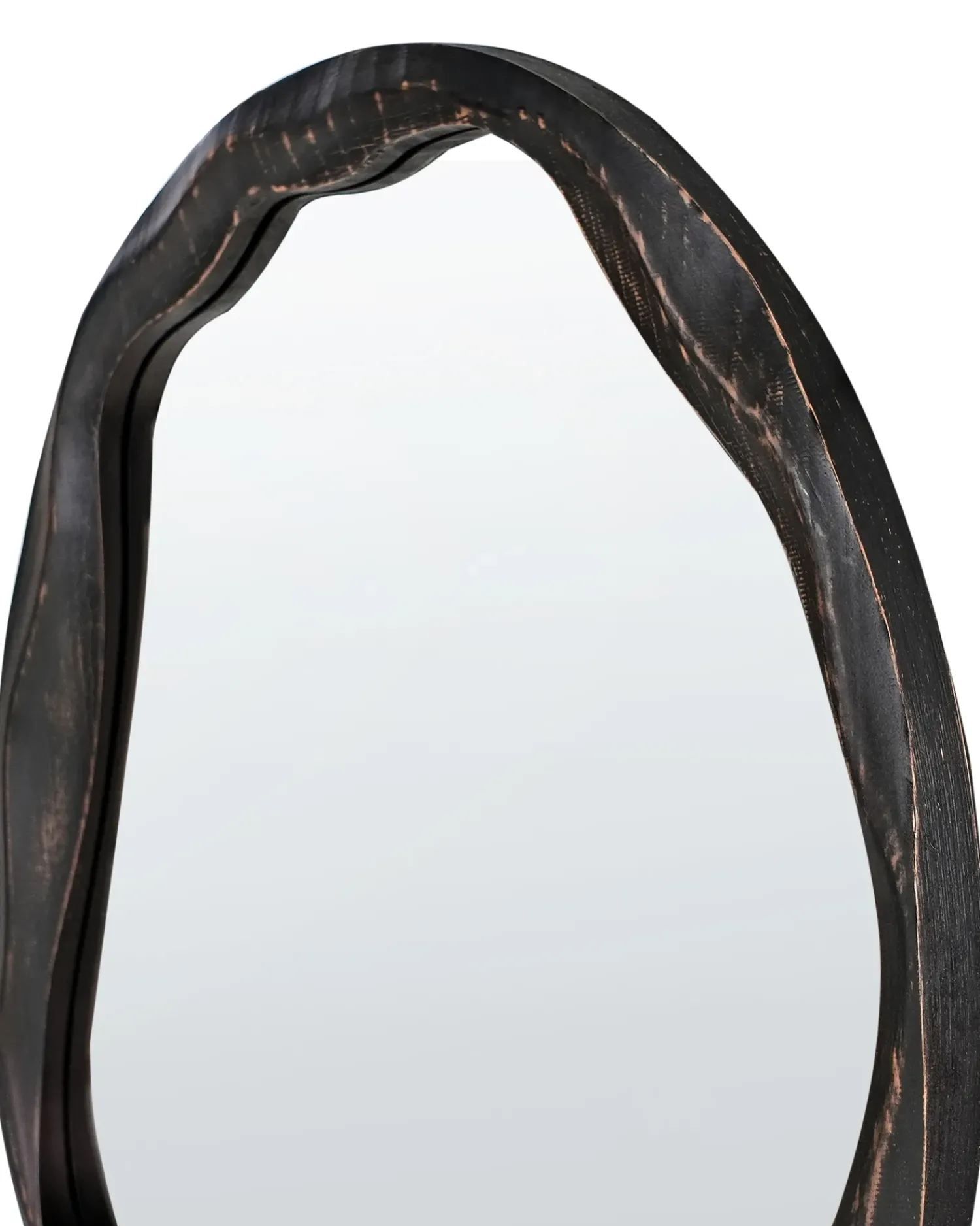 Best Beliani Specchio LANGON 60 cm 60 cm Legno di pino scuro Marrone