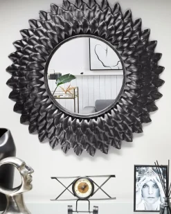 Clearance Beliani Specchio LARRAU 70 cm 70 cm Metallo Argento