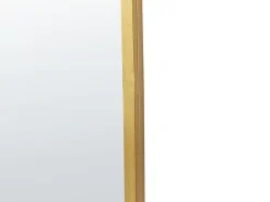 Outlet Beliani Specchio LEVET 58 cm 122 cm Metallo Oro
