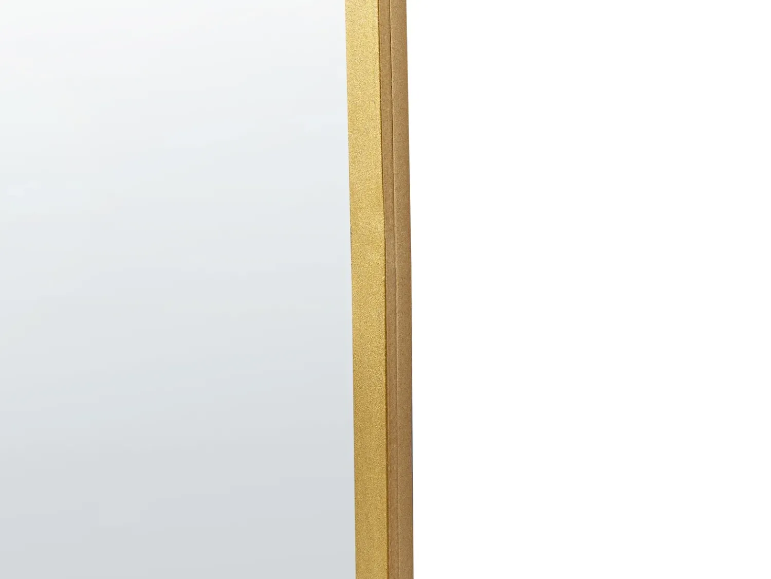 Outlet Beliani Specchio LEVET 58 cm 122 cm Metallo Oro