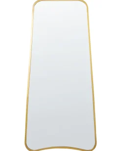 Outlet Beliani Specchio LEVET 58 cm 122 cm Metallo Oro
