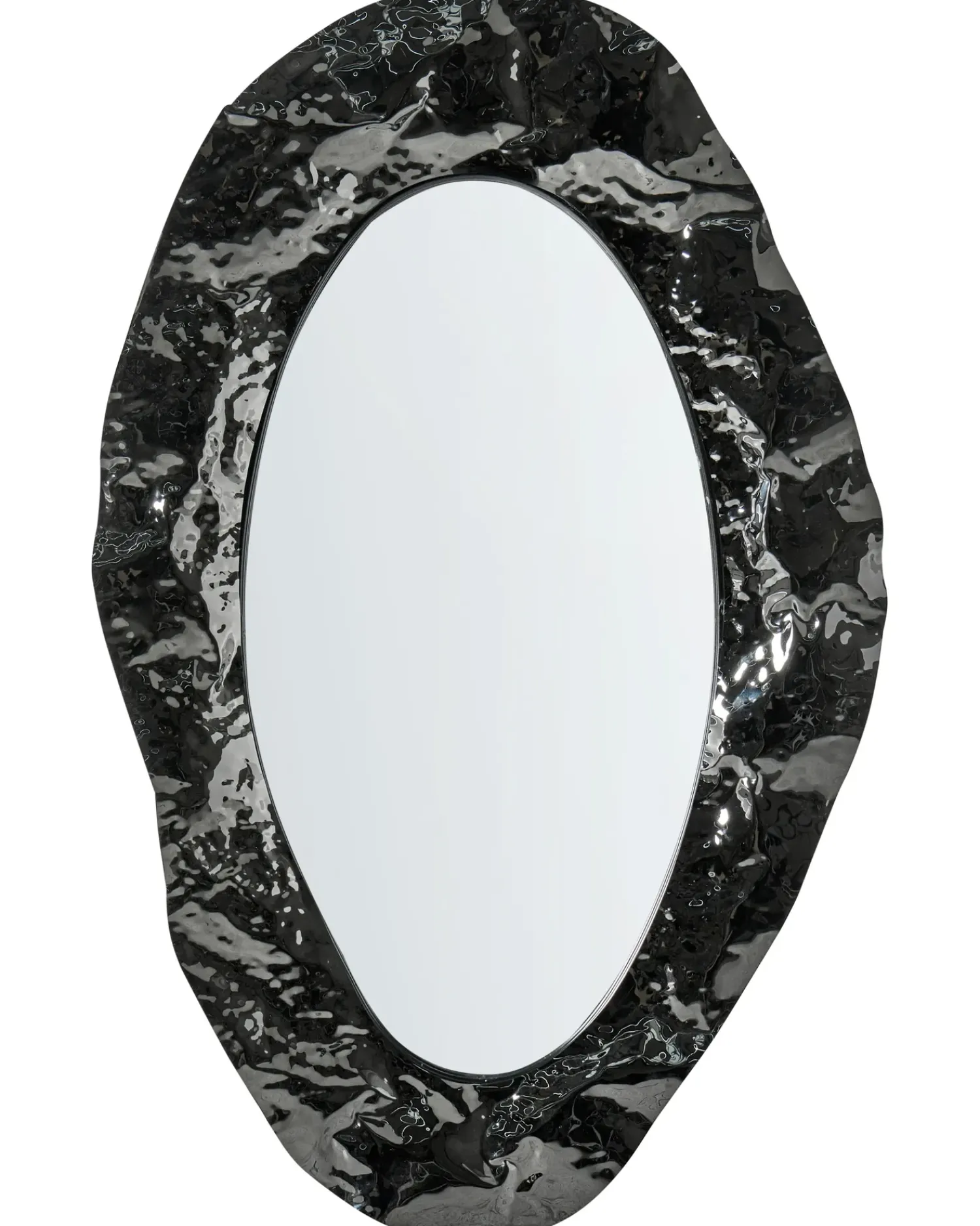 Clearance Beliani Specchio LOGNES 56 cm 95 cm Nero