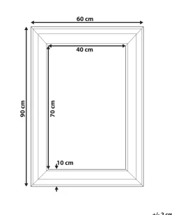Clearance Beliani Specchio LUNEL 60 cm Nero