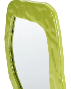 Hot Beliani Specchio MARTYRE 57 cm 74 cm Verde