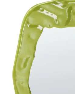Hot Beliani Specchio MARTYRE 57 cm 74 cm Verde