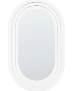 Beliani Specchio MASSILLY 43 cm 69 cm Bianco