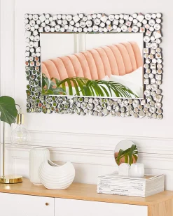 Beliani Specchio MERNEL 60 cm 90 cm Argento