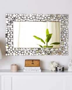 Beliani Specchio MERNEL 60 cm 90 cm Argento