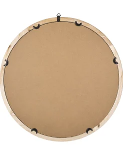 Sale Beliani Specchio MONCLOVA 60 cm 60 cm Legno di abete Marrone chiaro Bianco Marrone