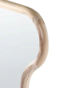 Discount Beliani Specchio MURAT 69 cm 150 cm Legno di Paulownia Naturale Marrone