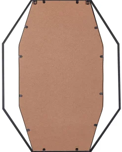 New Beliani Specchio NIRE 60 cm 80 cm Metallo grafite Grigio
