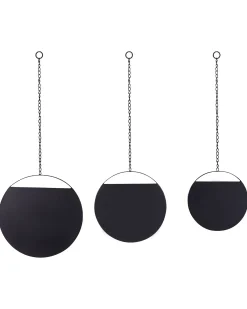 Online Beliani Specchio ODOS 33/29/24 cm 80/75/69 cm Metallo Nero