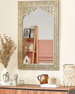 Online Beliani Specchio PALI 60 cm 90 cm Metallo Oro