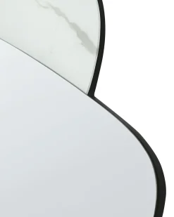 Outlet Beliani Specchio PANNES 80 cm 117 cm Azzurro Marrone Nero