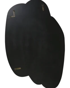 Outlet Beliani Specchio PANNES 80 cm 117 cm Azzurro Marrone Nero